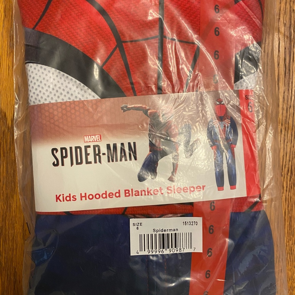 Spider-Man hooded blanket sleeper